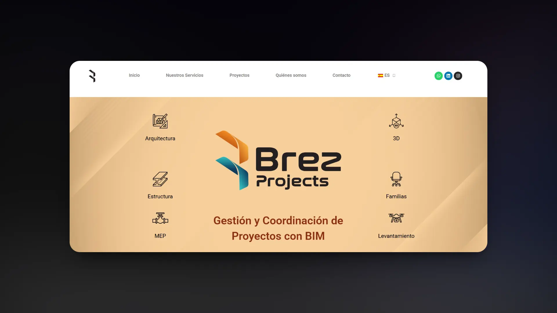 Captura de pantalla del proyecto Brez Projects