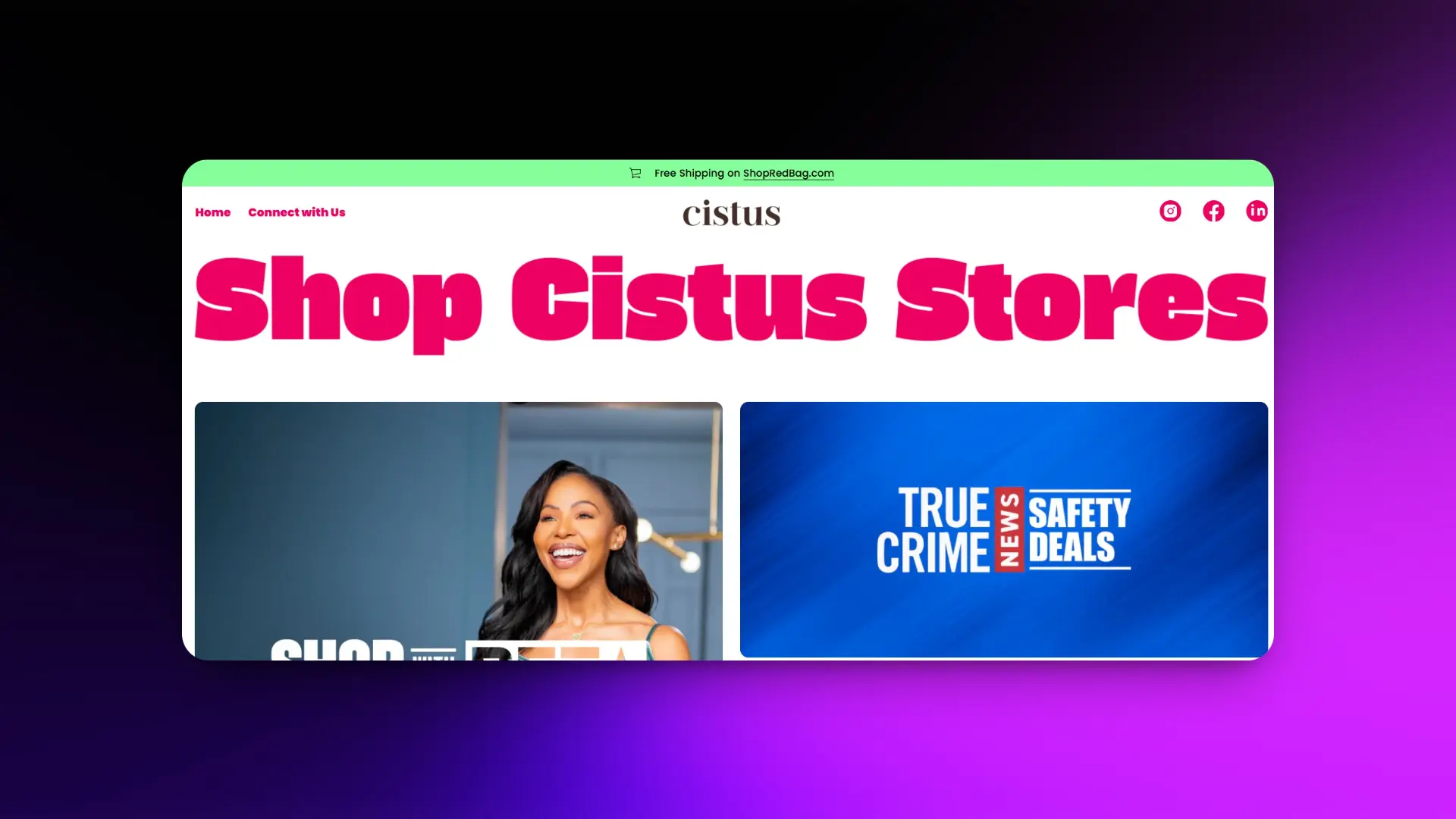 Captura de pantalla del proyecto Cistus Media
