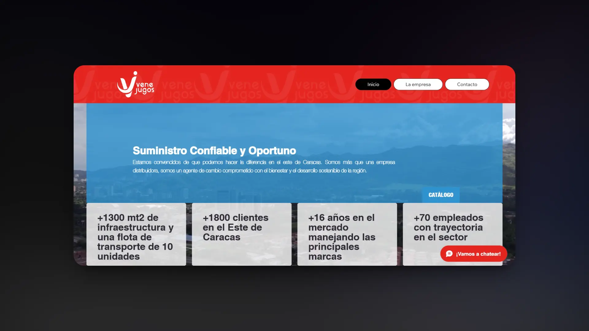 Captura de pantalla del proyecto Venejugos